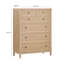Beecher Whitewashed Oak Wood Chest