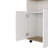 Kitchen Island Kamkacht, One Cabinet, Four Open Shelves, Light Oak / White Finish
