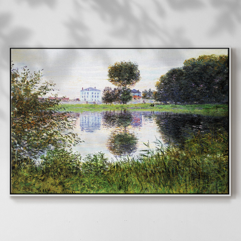 «The Ball Shaped Tree», Argenteuil, 1876, reproduction d'art sur toile, H 17 po x l 25 po x P 2 po, Blanc