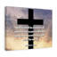 To The End Matthew 10:22 Christian - Wrapped Canvas Print-1931305585