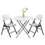Ensemble de 6 chaises pliantes noires en plastique-1321106728