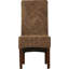 Chaise d'appoint en bois d'acajou massif Bilyeu
