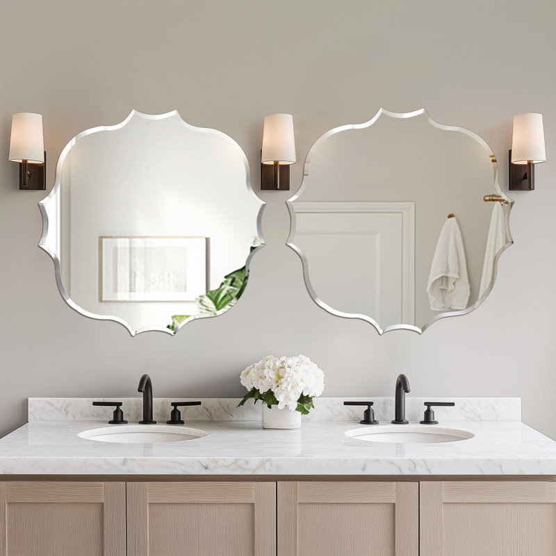 Rithi Irregular Flat Wall Mirror, 60cm x 60cm