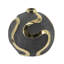 Vase rond en céramique noire D8X8