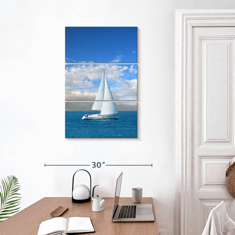 Mehar Modern Sailboat, 32" H x 20" W