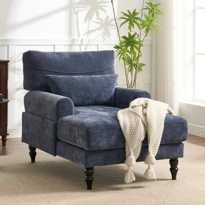 Chaise longue rembourrée avec coussin
