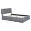Lit plateforme tapissier Teddy-1131387736