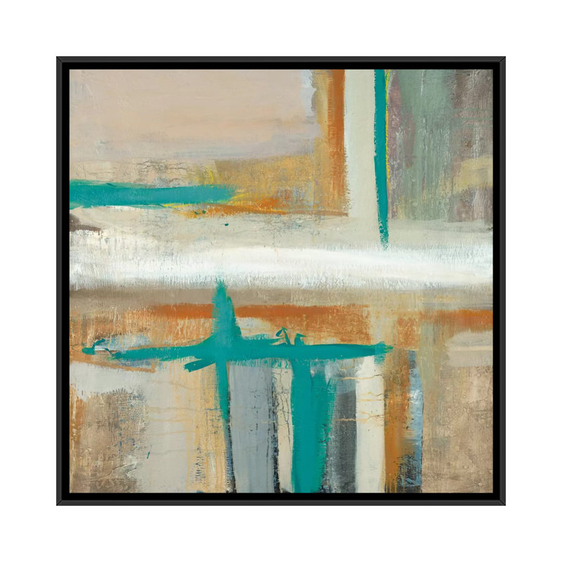 « radiancy », reproduction d’art sur toile, H 37 po x l 37 po x P 1,5 po, Toile avec cadre noir, Pas de tapis