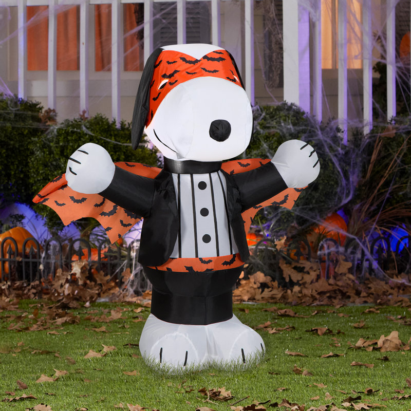 Snoopy Airblown avec imprimé vampire orange