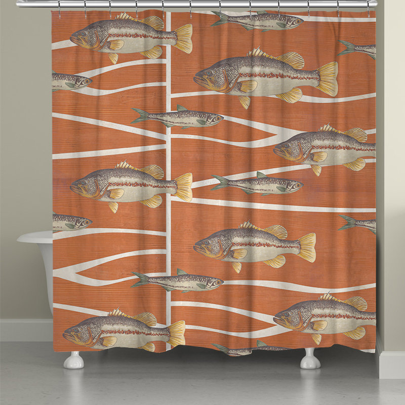 Rideau de douche simple cabine life fish