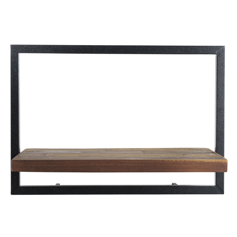 Mccombs Teak Solid Wood Floating Shelf, 35cm H x 50cm W x 25.3cm D