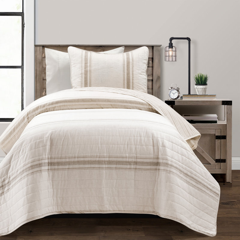 Ensemble d'édredon réversible en coton 3 pièces Apollo, Simple TG, Gris foncé