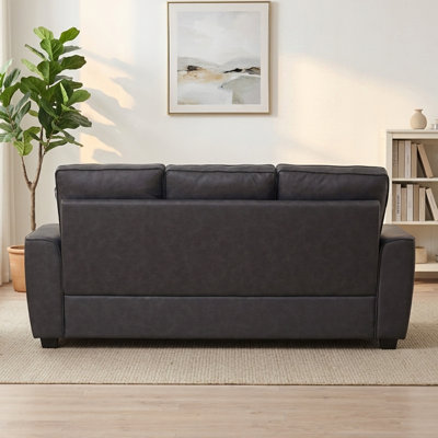 Canapé en tissu 80,3 po avec deux coussins Modern Tech