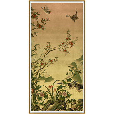 Jardin D'oiseaux 1 Painting by Lillian August