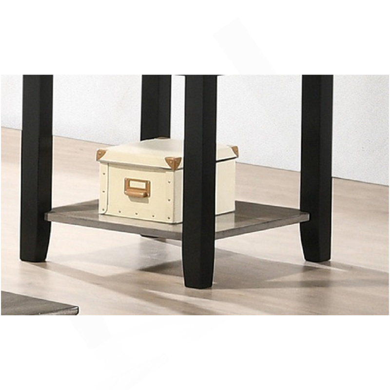 End Table With Open Shelf In