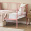 Twin Rectangular Twin Metal Daybed With Trundle, Sofa Bed Frame With 6 Casters And Steel Slat Support-2077882755