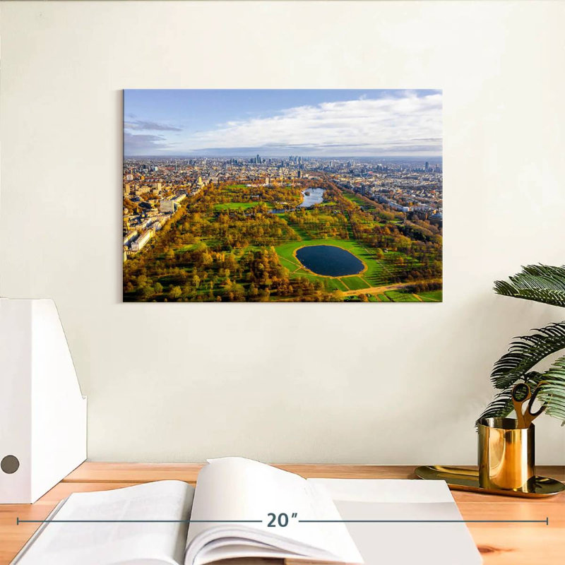 Vue aérienne de Hyde Park, H 8 po x l 12 po