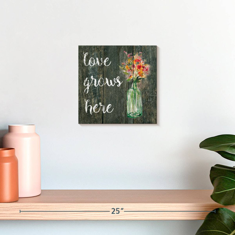 Tergel Love Grows Here I, H 10 po x l 10 po