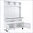 Coat Racks for Entryway, 47.2'' 5-in-1 Hall Tree with Storage Bench | White | Particle Board-1255547419