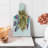 Ambesonne Cat Tempered Glass Cutting Board Cat with Colourful Feathers Multicolor