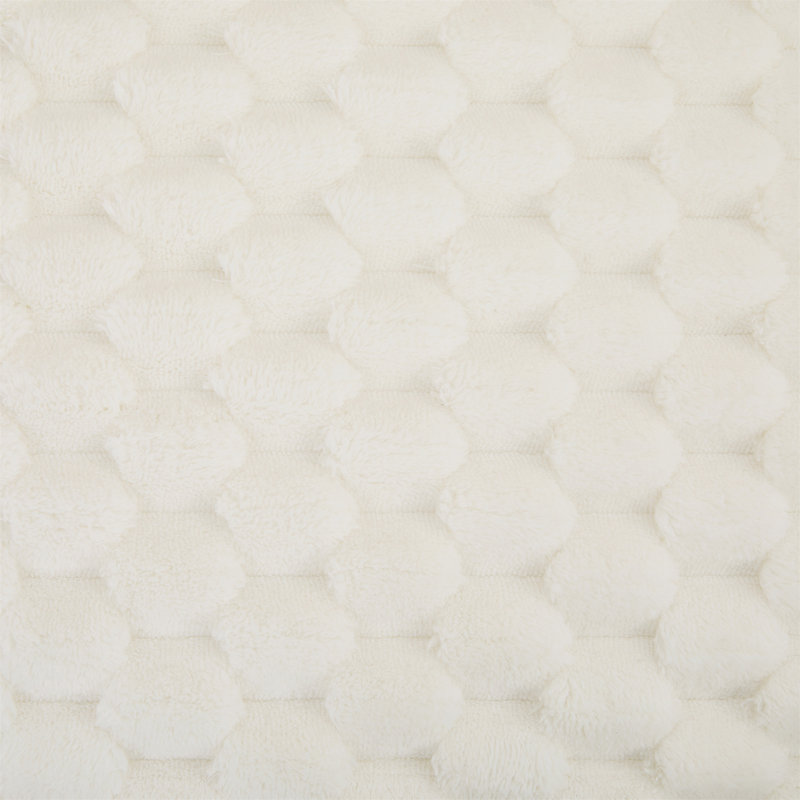 Canapé modulaire modulaire de 137,8 po sans os rembourré pour le salon, Polyester blanc