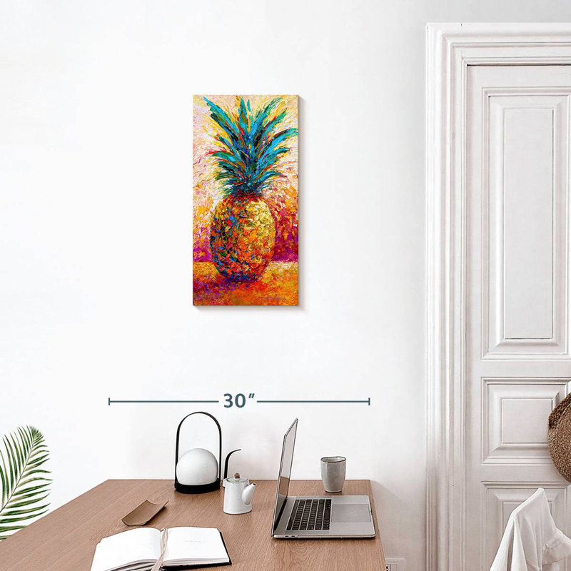 Pineapple Expression, 24" H x 12" W