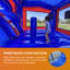 Toboggan aquatique de qualité commerciale avec piscine Splash JumpOrange