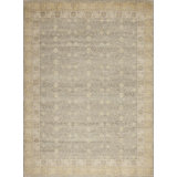 Prestige Hand Knotted Wool Area Rug in Brown/Beige