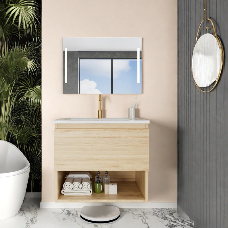 Wall Mounted With Ceramic Top