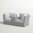 Widener Fully Assembled 2 - Person Seating Group with Cushions | Convenient wicker patio sofa-996907752