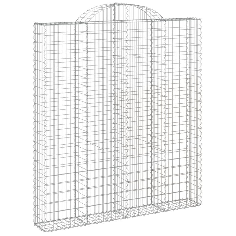 Bacilia Silver Metal Fence Panels Included, 30cm H x 240cm W