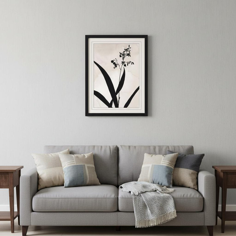 «Dianella», reproduction d'art encadrée noire