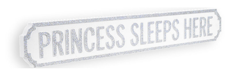 Street Sign, Glitter Silver