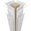 Colonne à motif cachemire carré non capitonné Craftsman Classic-70904523