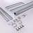 44"-48"W*72" H Semi-Frameless Double Sliding Shower Door, Shower Door, 1/4" (6Mm) Thick SGCC Tempered Glass Door-123404583