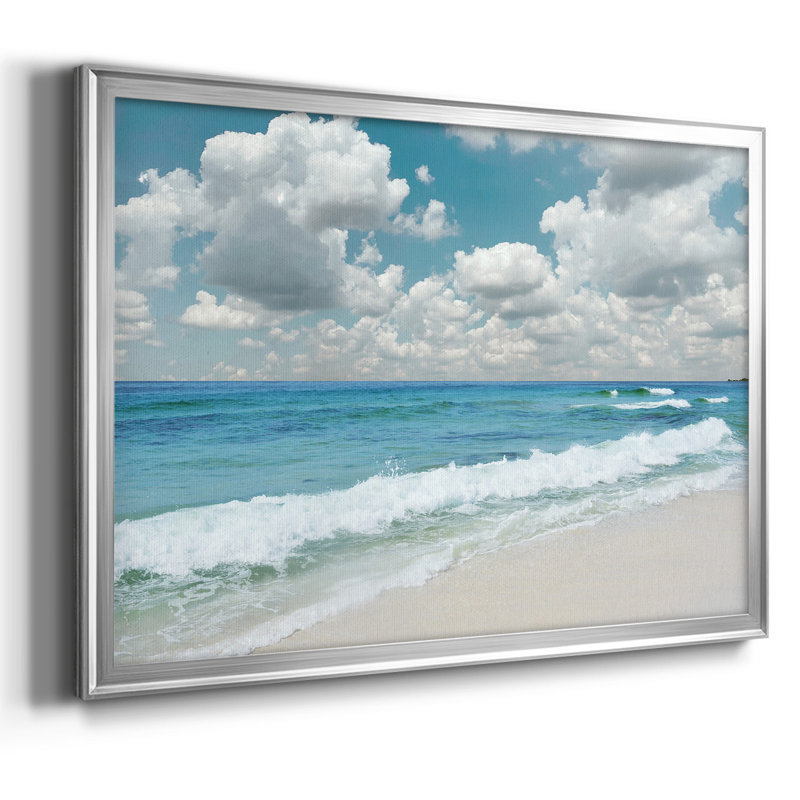 «Beach Bliss», reproduction sur toile, Argent, H 18 po x l 26 po x P 1,5 po