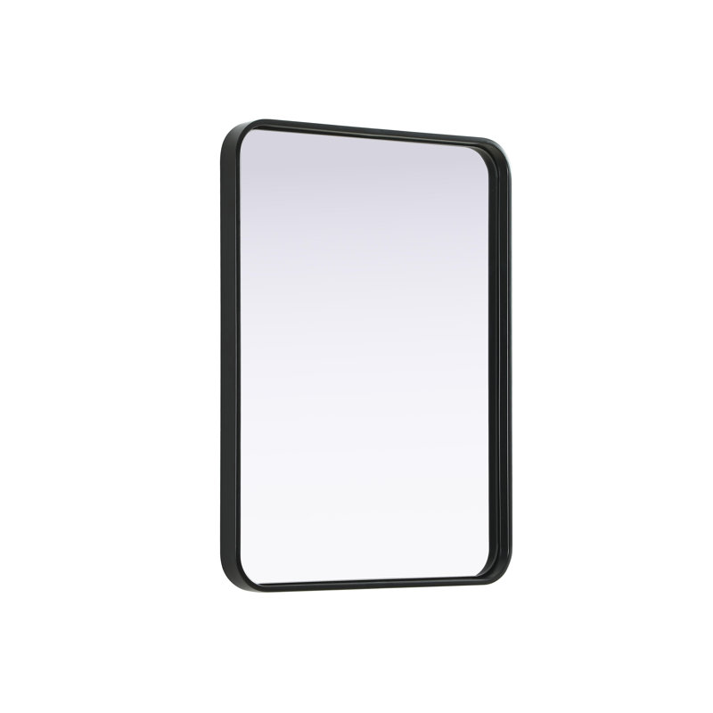 Erath Contour Metal Mirror, 30" x 22", Black