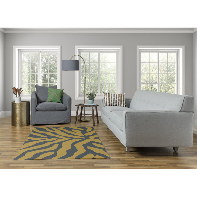 Chenille Abstract Indoor Rug, Rectangle 4' x 6'
