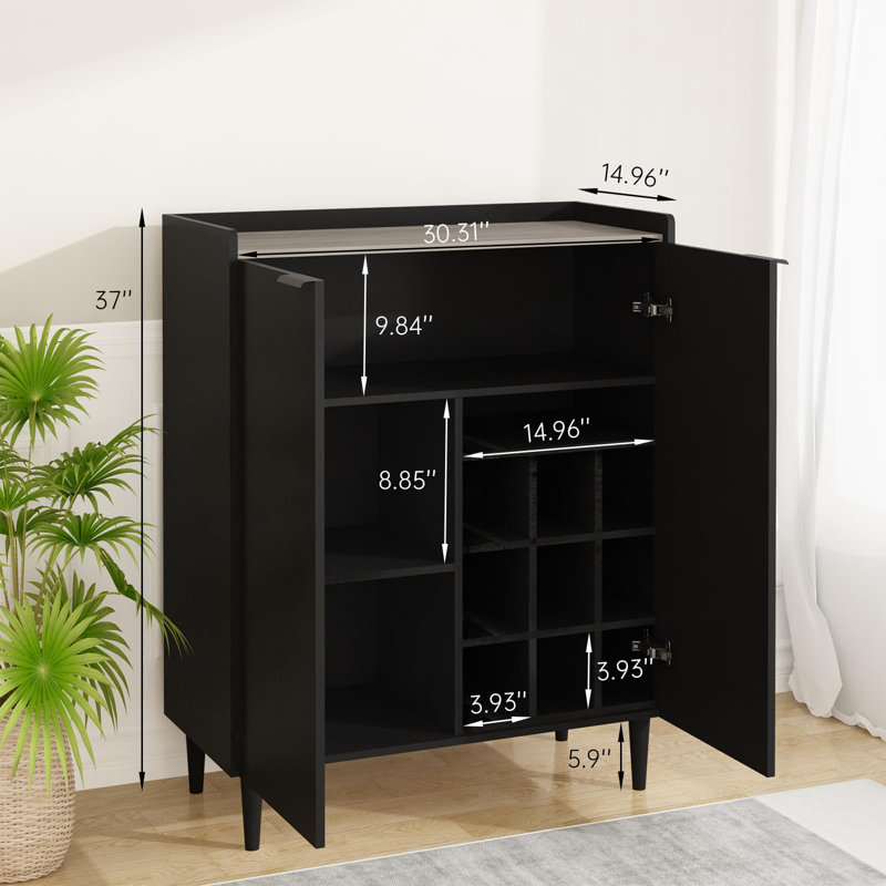 Modern Industrial Wine Cabinet