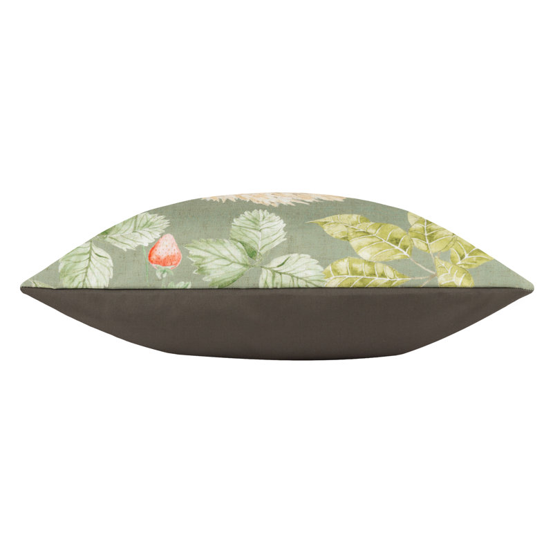 Grove Hedgehog Indoor / Outdoor Floral Square Throw Pillow Cover