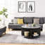 Table basse industrielle 2 - 4 pièces, grise, compacte pour divers espaces en pièces grises, espace de rangement