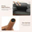 Modular Corner Sofa, L-shaped Couch With Movable Ottoman, Comfy Corduroy Couch With Spring Cushion-1116951050
