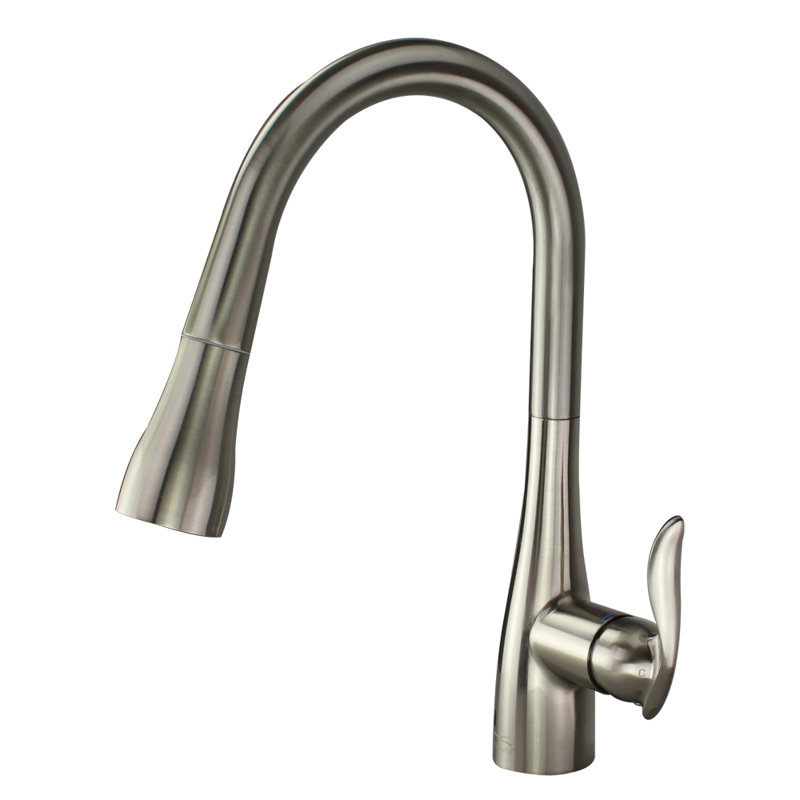 Transolid Arcata Pull Out Kitchen Faucet, Luxe Stainless