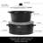 HomeCookin Slow Cooker Oval Manual Pot 8QT Black-88779325-88779330