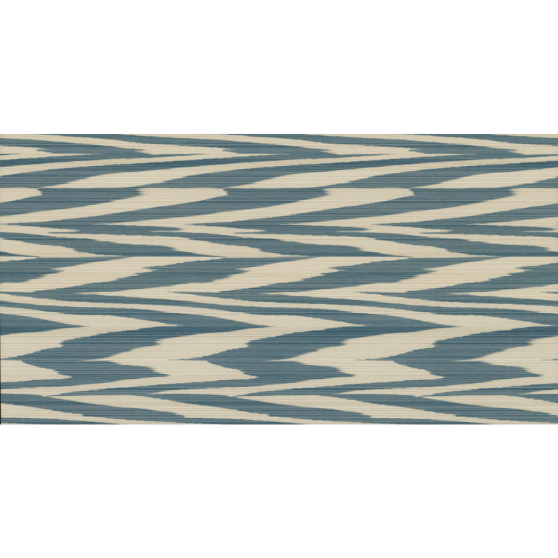 Missoni 4 Zig Zag flambé double rouleau, Bleu/crème
