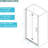 36 - Inch Wide X 72 High Matte Black Fold Shower Door, Bi With Tempered Glass, Water To Defend , Stainless Steel Frame, Reversible Door Opening, 180 Overlapping Angle, Adjustable For Walls 36W 72H,