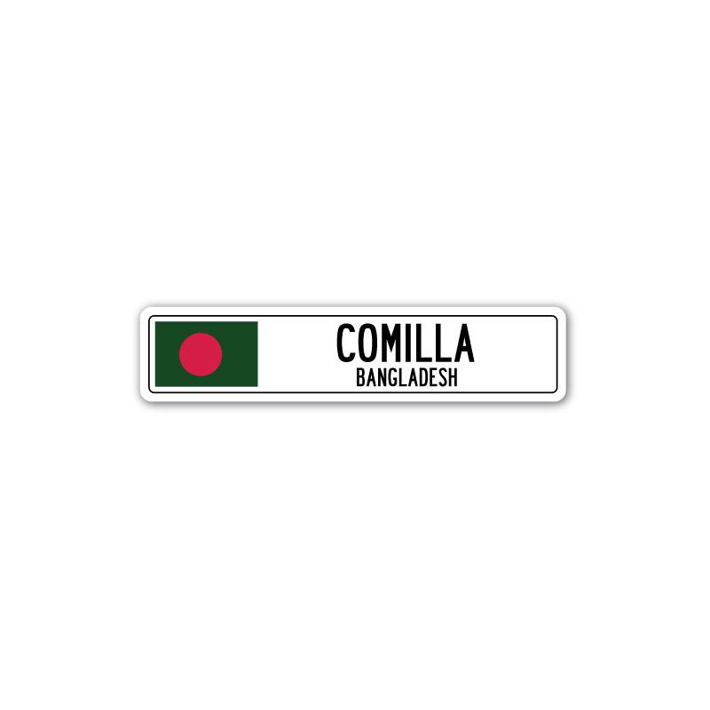 Plaque de rue Alvis Comilla, H 7 po x l 30 po x P 1 po