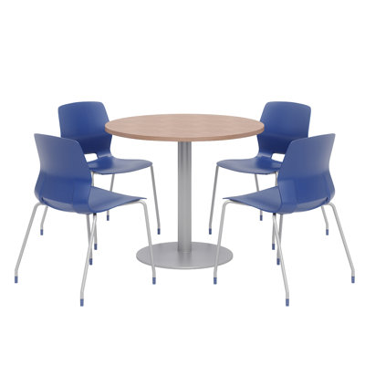 36" L Round Breakroom Table and Chair Set
