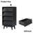 4 Drawer Storage - Black For Neat Home Bedroom Dresser Drawers Clothes