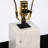 Solid Rectangle White Marble Base Table Lamp (Set Of 2)